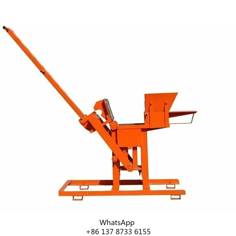 Hot Sale Clay Soil Interlocking Hand Manual Brick Making Machine