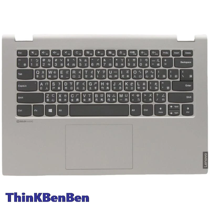 tw-grey-plハウジングパームレストシェルカバー、lenovo-ideapad-flex-c340-14-irosl-5cb0s17543、伝統的なキーボードに適合