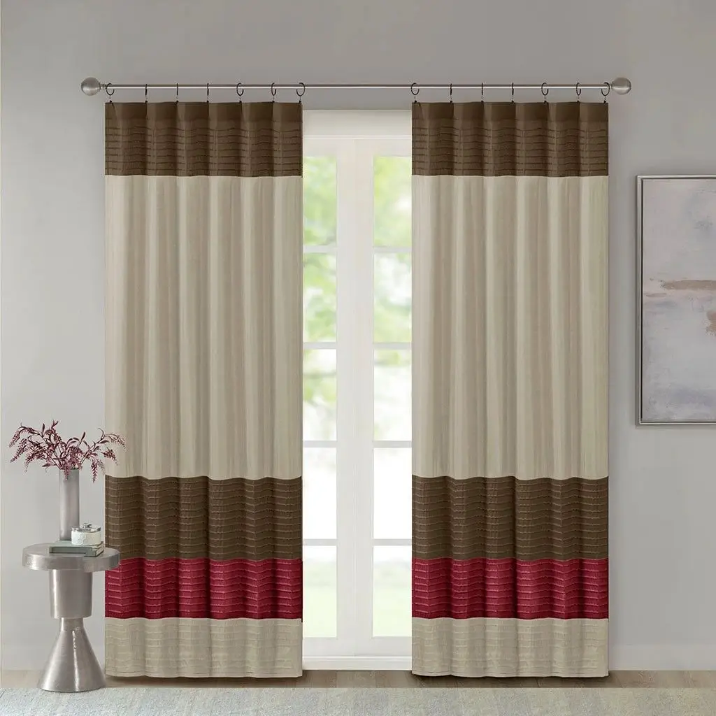 

Polyoni Pintuck Curtain Panel(Only 1 Pc Panel)