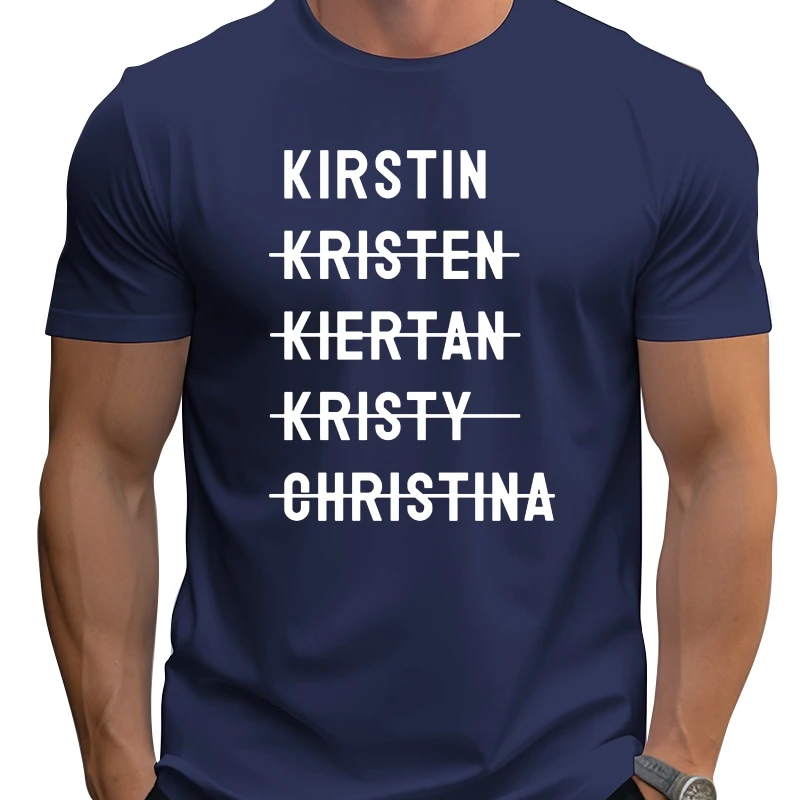 

Мужская футболка Kirstin Kristen Kiertan Kristy Chrisina Женская футболка