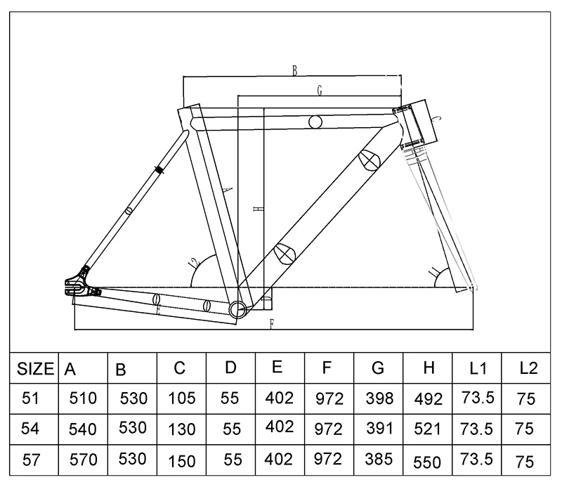 INTRO7 Fixed Gear Bike Frame Aluminum Alloy Fixie Bicycle 51 54 57cm Single Speed Track Cycling Frameset