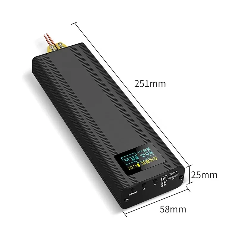 80 Gears Spot Welder Adjustable Portable Handheld Digital Display Mini Spot Welding Machine Automatic Trigger for 18650 Battery