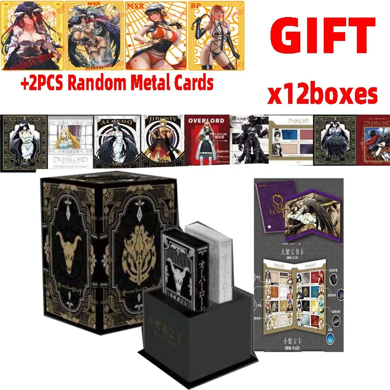 

2023 Wholesales 4boxes Overlord Luxury Collection Box Booster Thousand-year Blood War Tcg Cards Anime Trading Card Birthday Gift