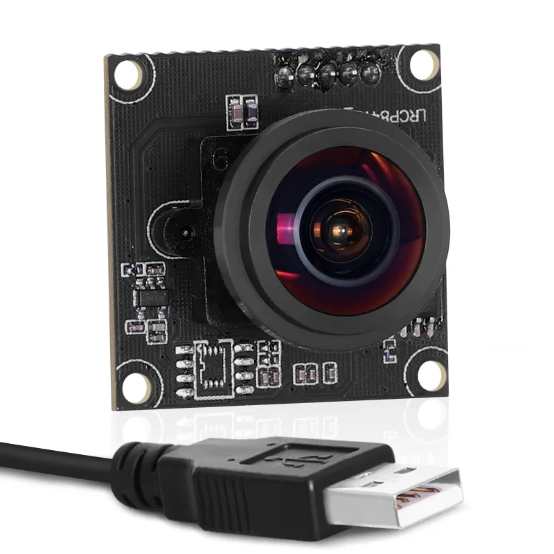8MP IMX415 32x32mm 1.7mm 190 Fisheye Lens USB Free Drive 4K HD Camera Module M12 Mounting Auto/Industrial Use for