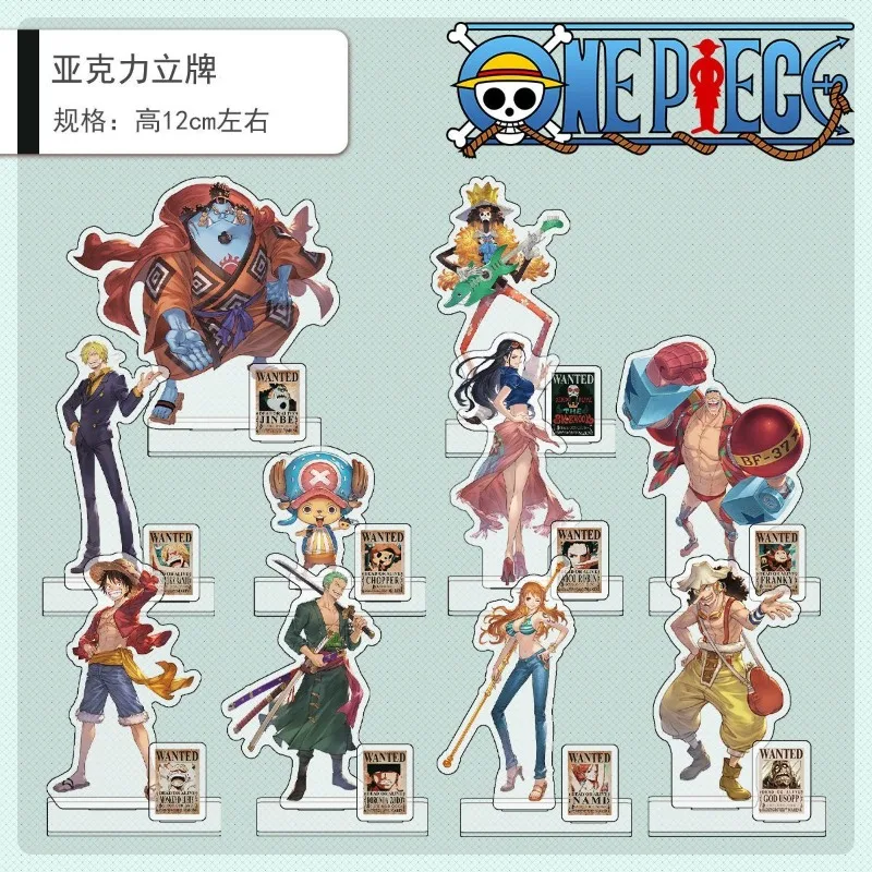 One Piece Anime Game Acrylic Stand Luffy Chopper Zoro Straw Hat Two-dimensional Desktop Ornament Creative Cartoon Birthday Gift