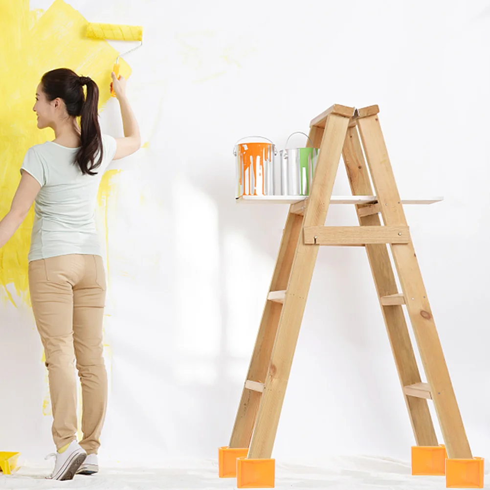 

Foot Pouffe Wear-resistant Enlarged Ladder Base (black) Rubber Feet Caps Cylindrical Parts Pad Orange Cushion Accessories