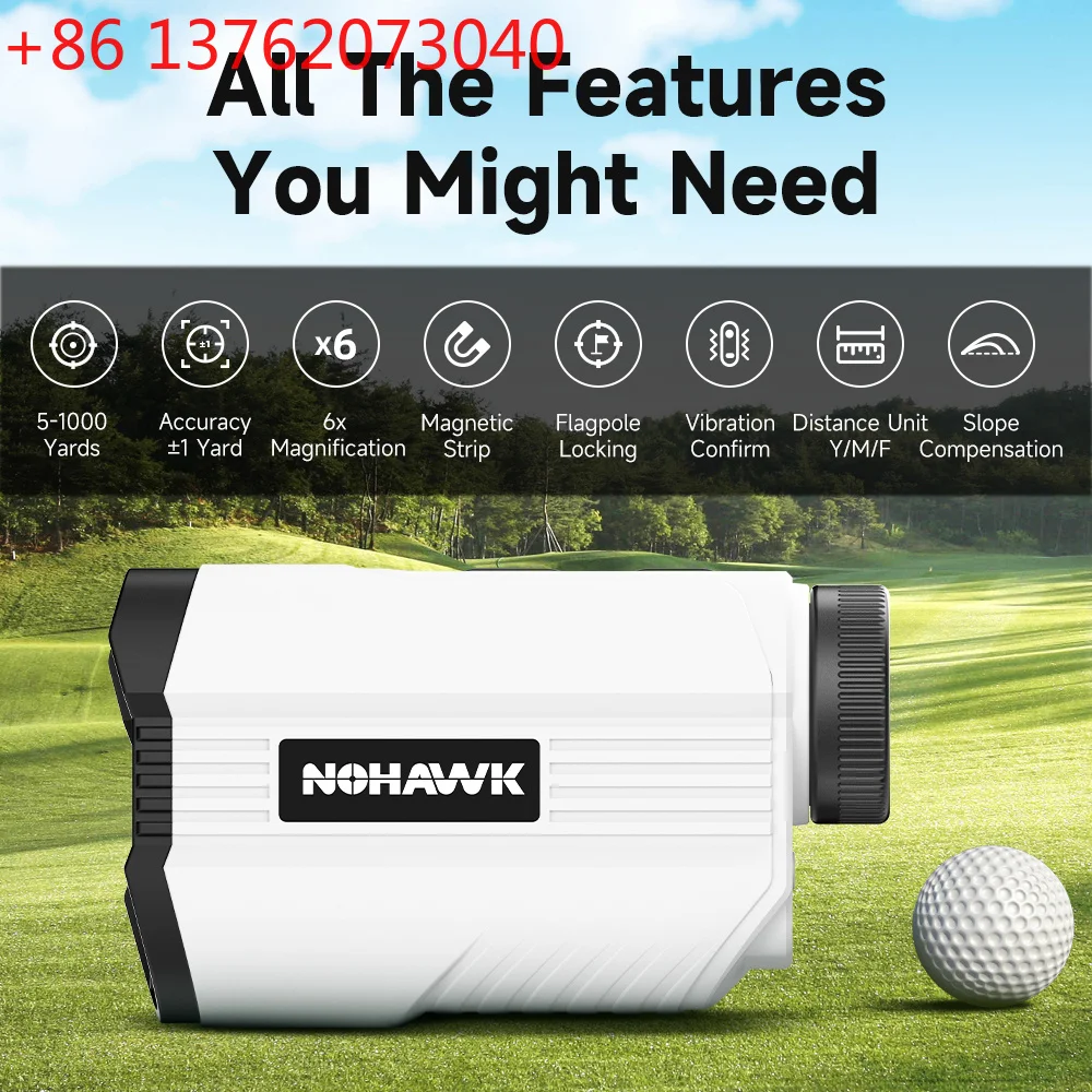 MINI Golf Rangefinder Laser Range Finder for Golfing 6X Magnification Monocular with Flag Lock Vibration Golfing Gift for Ladies