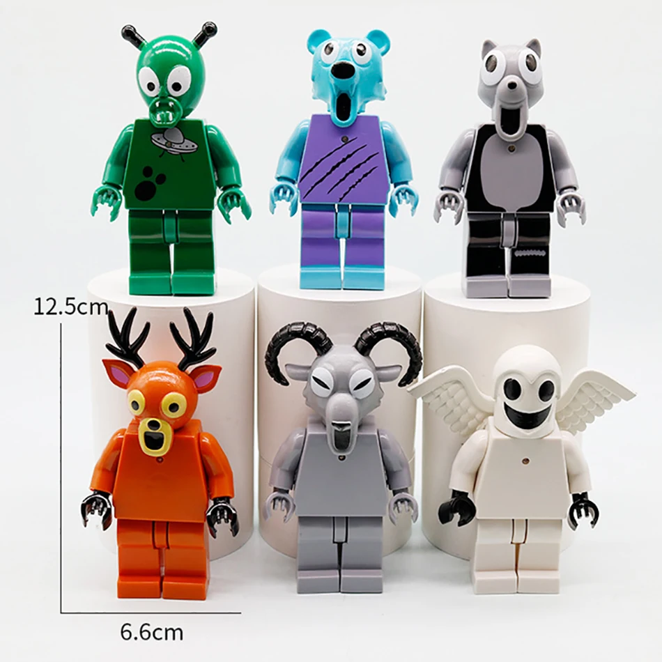 6 Pçs/set 99 Noites na Floresta Figura Tem Ornamento Leve Jogo de Desenho Animado Acessórios de Mesa O Cervo A Coruja Estátuas Decorações