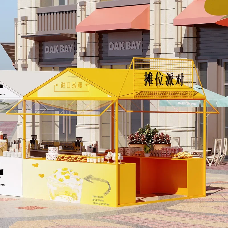For Shopping Mall Outdoor Promotion Commercial Stall Display Market Food Festival Iron Scaffold Rack Durable Heavy Duty