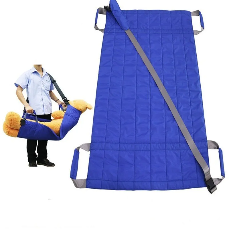 70x28Positioning Bed Pad with Reinforced Handles Slide Sheets for Moving Lifting Patients Lengthen Move Free Transfer