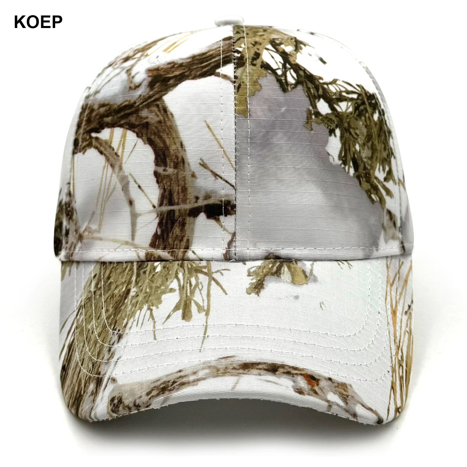 KOEP Outdoor Fishing White CAMO Caps Jungle Baseball Cap Hunting Hat Snow Camouflage Dad Snapback Hats Pine Cypress Camouflage