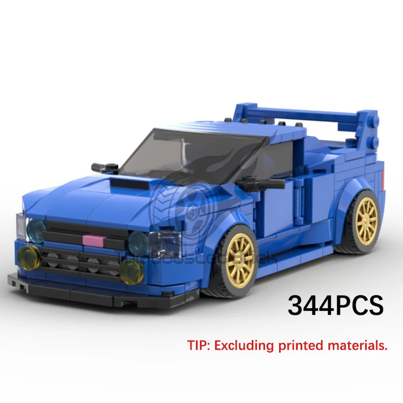 

344PCS City Vehicle Building Blocks Model MOC 50999 WRX Top Tier Sports Car Modular Gifts Assemble Suit Technology Toys