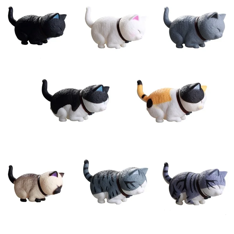 

Lovely Cat Birthday Gift Lucky Cat Car Chassis Hand-Made Model Ornaments Holiday Gifts Desk Decoration Home Decor Kids Gifts