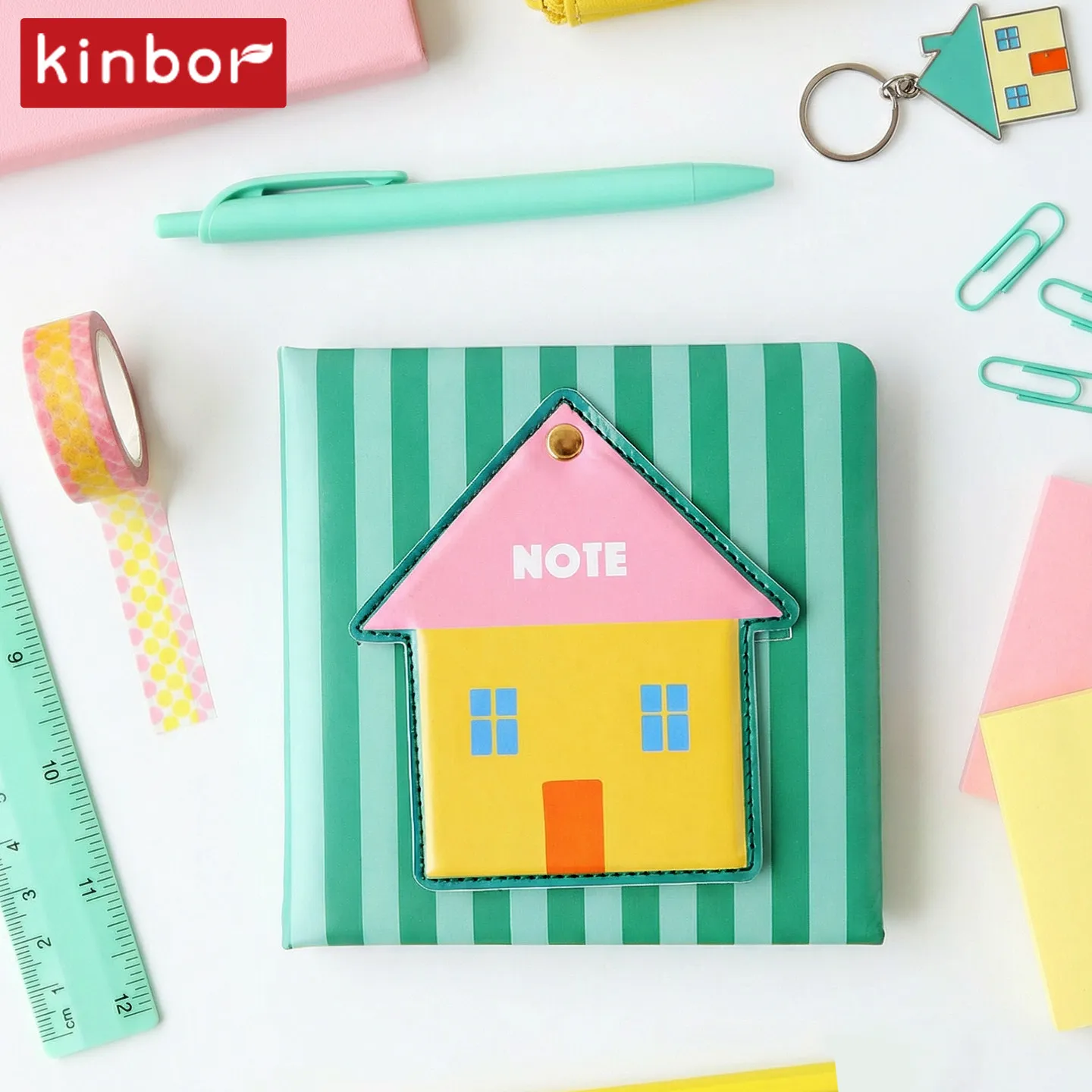 Kinborg Fun Distorting Mirror Notebook Flower Plan Pocket Notebooks Stationery Girl Portable Notebook Four Quadrant  80g Journal