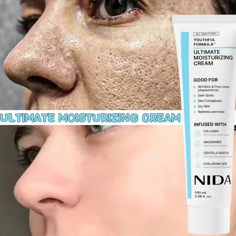 

100G Korea Moisturizing Ultimate Cream Daily Facial Skin Care Tighten Shrink Pores Repair Redness Serum Rejuvenating Facial Skin