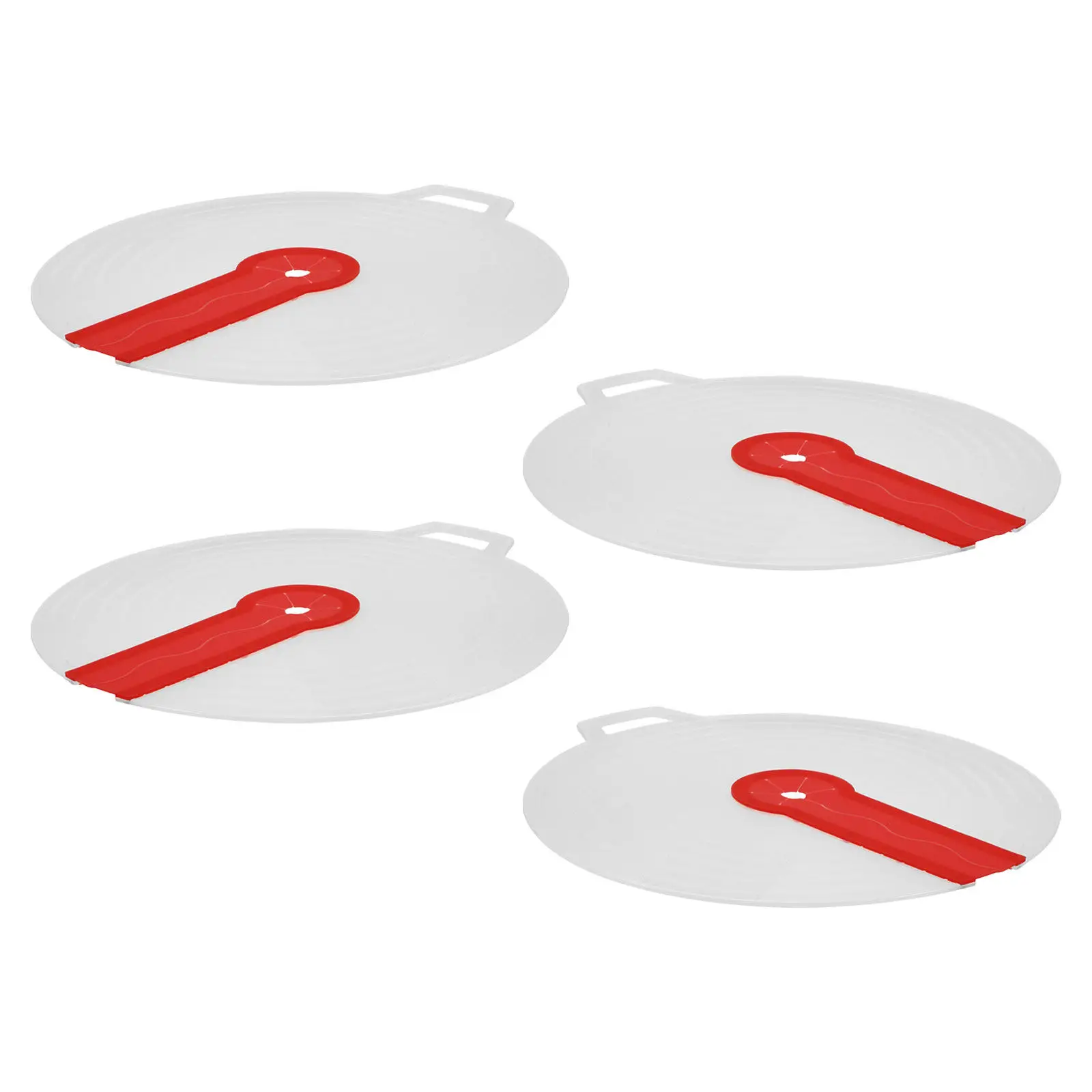 4Pcs Mixing Bowl Splatter Shield Transparent Silicone Splash Guard Egg Beater Cover Kitchen Hand Mixer Splash Protector Cooking