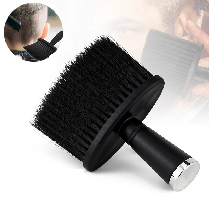 Cepillo de pelo suave para el cuello, plumero para la cara, cepillo de limpieza para corte de pelo para peluquería, herramientas de estilismo para peluquero