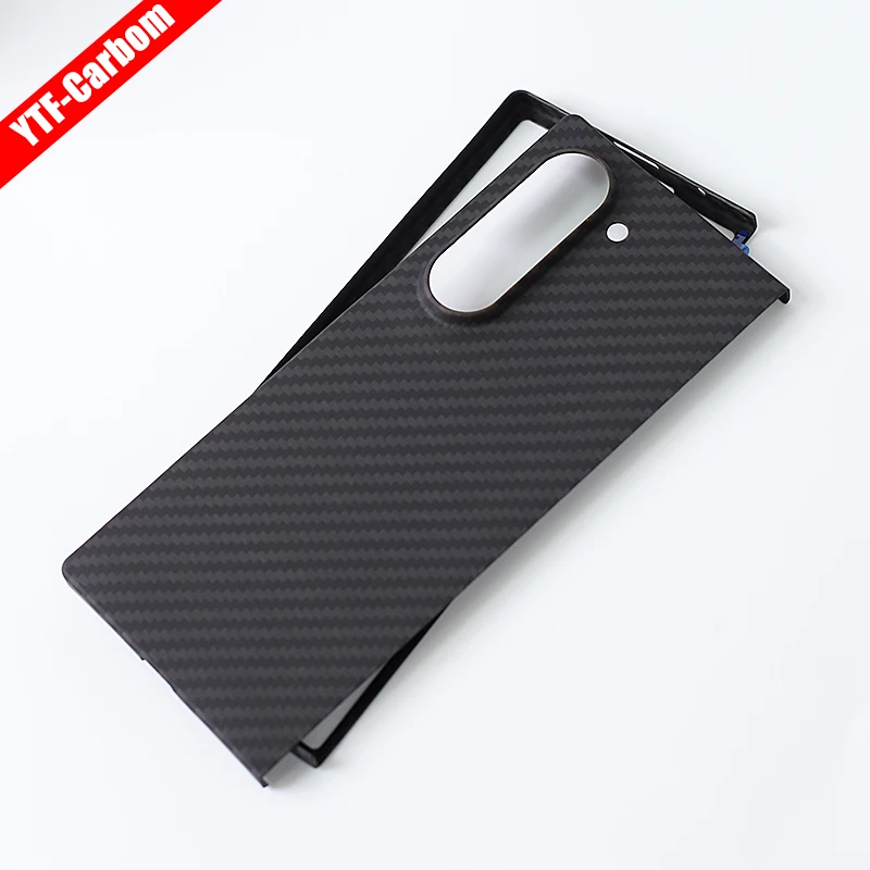 Imagem -04 - Ytf-real Carbon Fiber z Fold Case Design Slim Anti-fall Telefone Shell Fibra de Aramida Samsung Galaxy