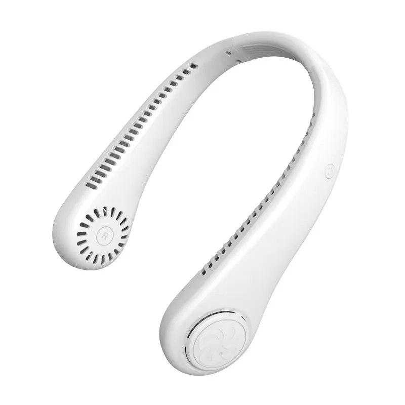 New Portable Mini Neck Fan USB Rechargeable 800mAh Battery Smart Wearable Cooling Fan For Outdoor Summer Use