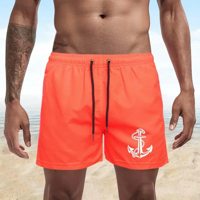 Fashion New Swimsuit Men\'s Sexy Swimming Trunks Beach Casual Four-quarter Pants Summer Swimming Trunks Beach Shorts S-4XL