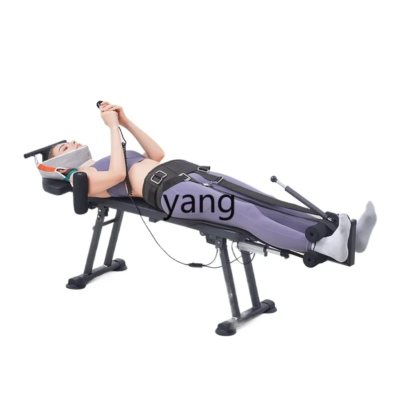 YJQ multifunctional height increase electric stretcher cervical spine lumbar spine soother stretching household inverted machine