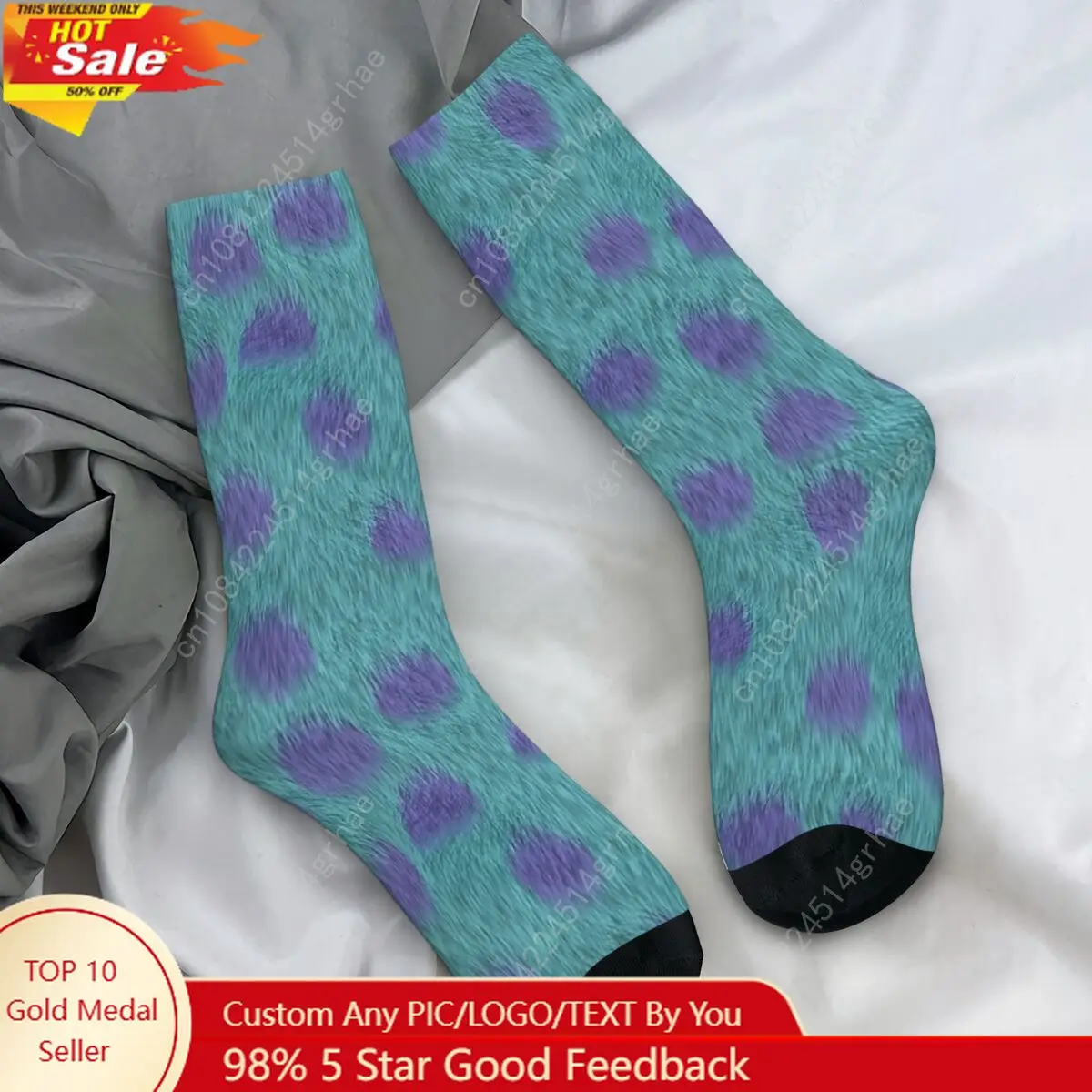 

Sully Fur Monsters Stockings Men Feather Socks Soft Novelty Socks Autumn Outdoor Sports Anti Bacterial Socks Birthday Present