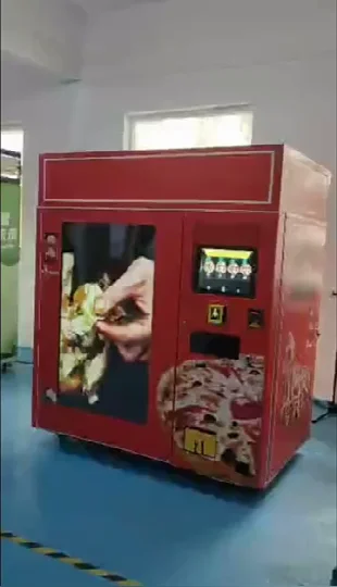 Caterwin Baking Food Machinery Outdoor Business Self-service 24 Hours Fully Automatic Smart Pizza and Sandwiches Vending Machine