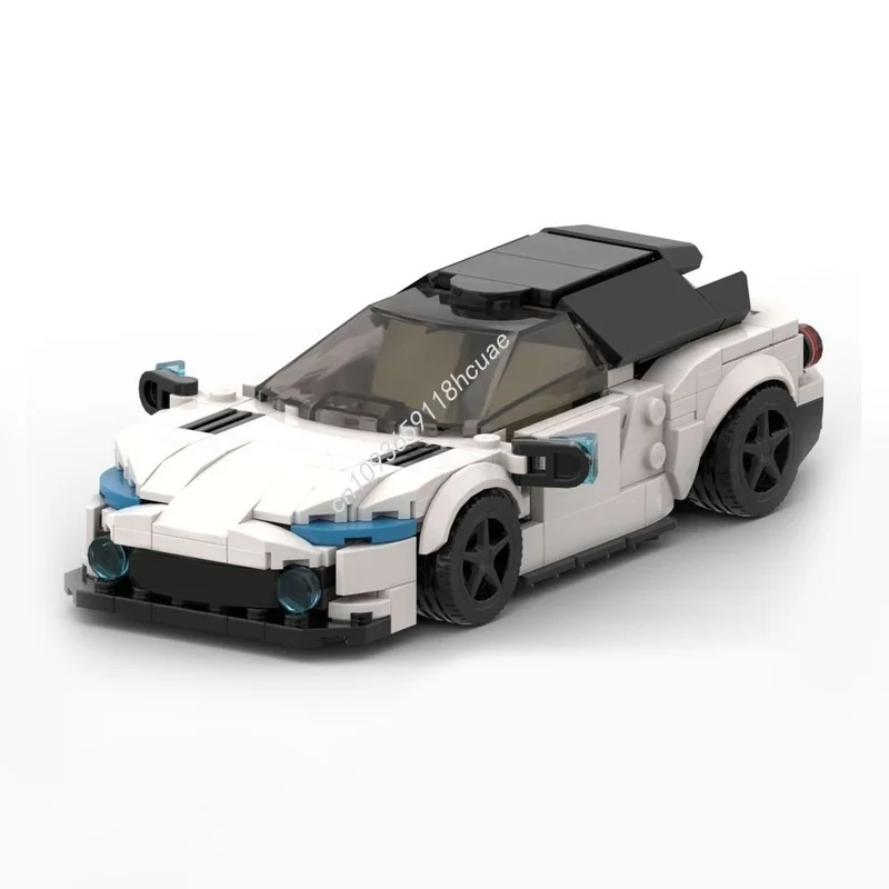 338 قطعة MOC أستون مارتن فانكيش زاجاتو الأبيض نموذج بناء هدية الكريسماس كتل لعبة العمارة تجميع لتقوم بها بنفسك الطوب الإبداعي #6