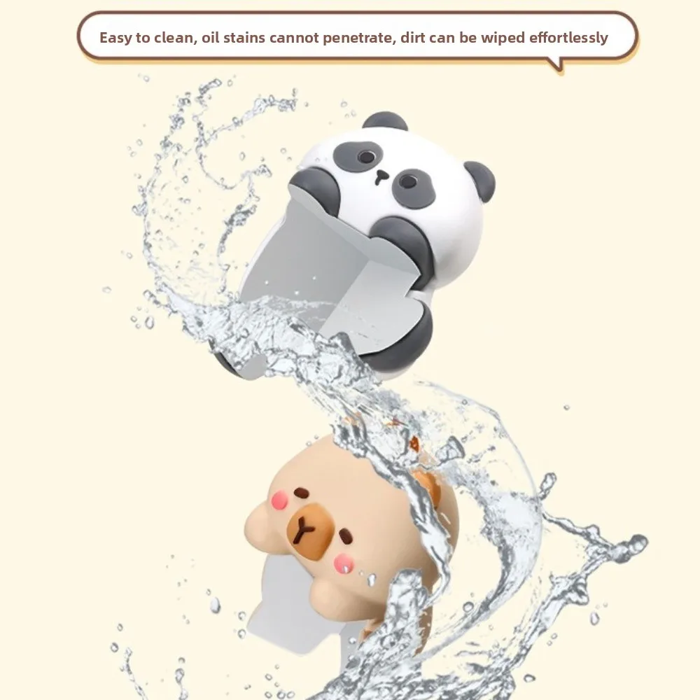 2pcs Silicone Desk Corner Protectors Anti-collision Easy to Install Furniture Edge Cover Soft Cartoon Animals Table Corner Cover