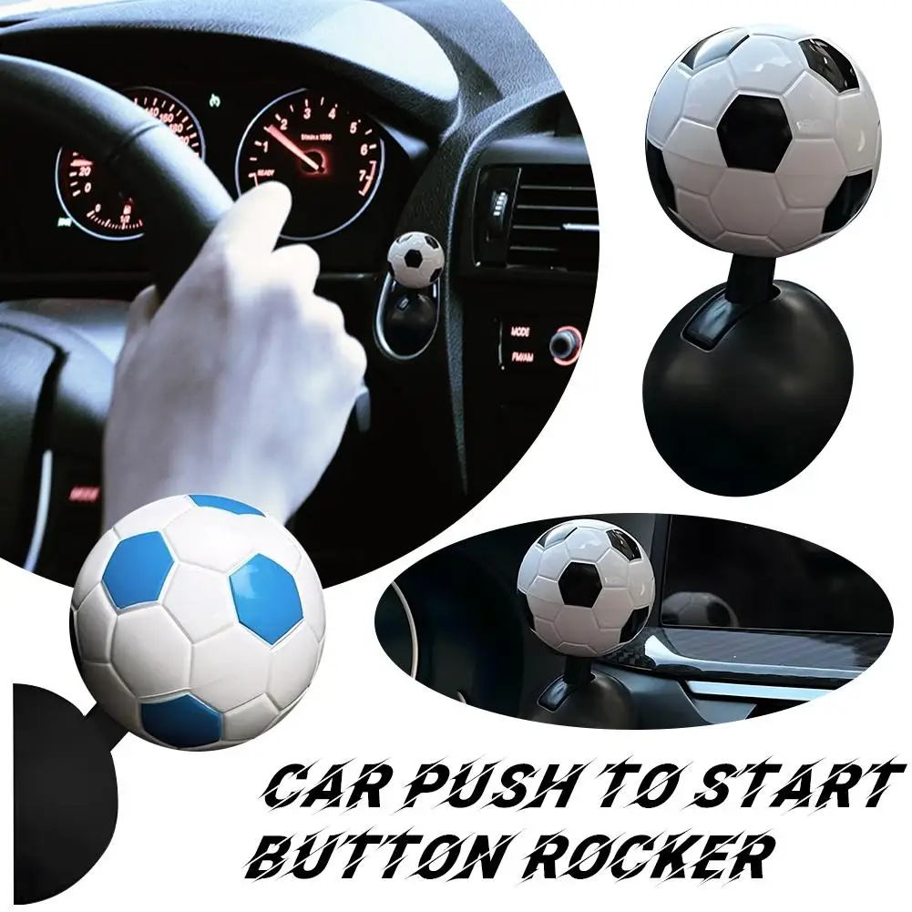 2024 New Car Push Button Start Cover Football Pull Engine Switch Universal Start Car Lever Push Stop Lever E7X7