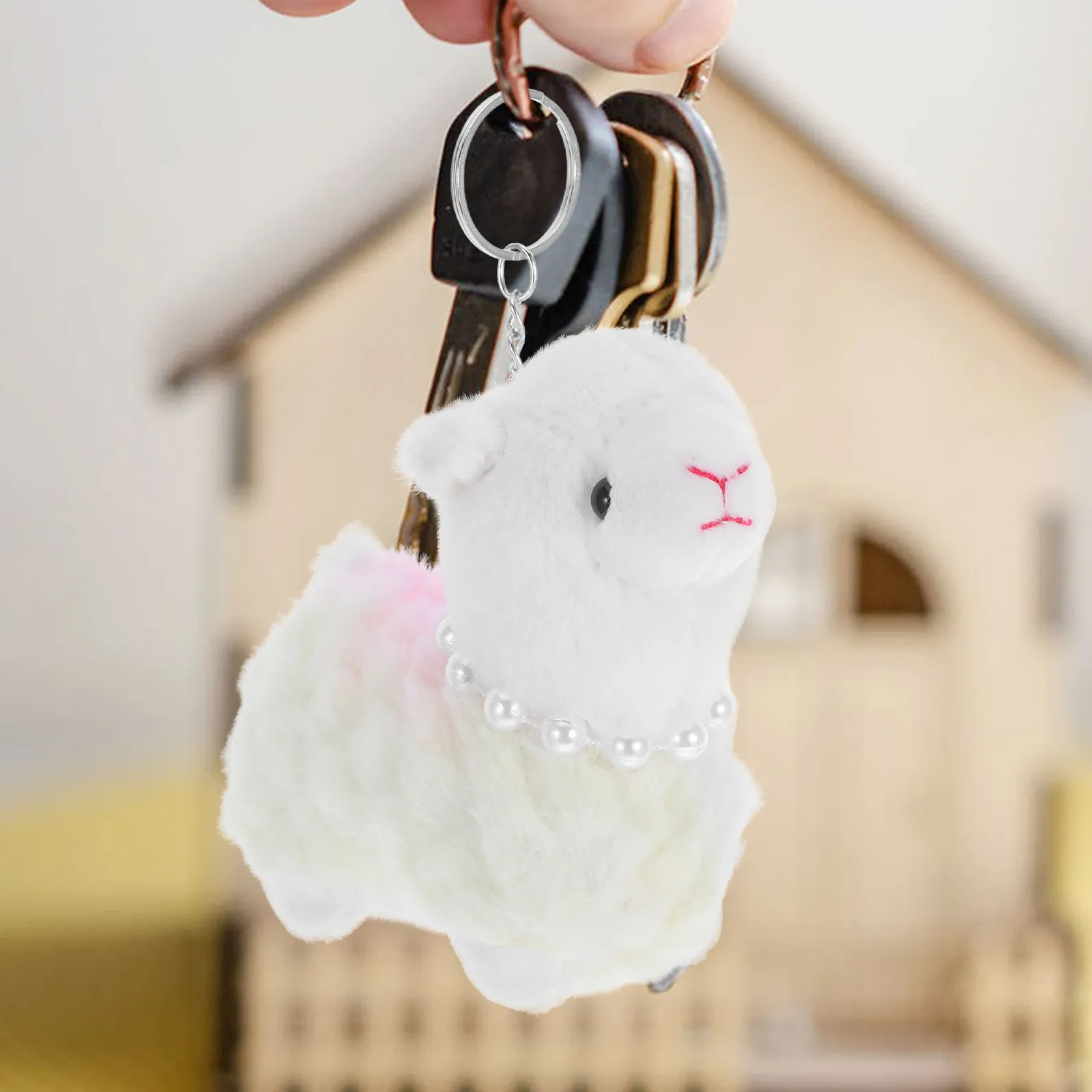 

Очаровательный брелок-альпака для сумки: изысканное исполнение, приятный на ощупь, универсальное применение, подвеска-альпака