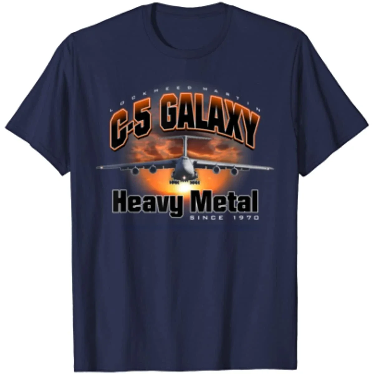 USAF C-5 Galaxy Military Transport Aircraft T-Shirt 100% Cotton O-Neck Summer Short Sleeve Casual Mens T-shirt Size S-3XL