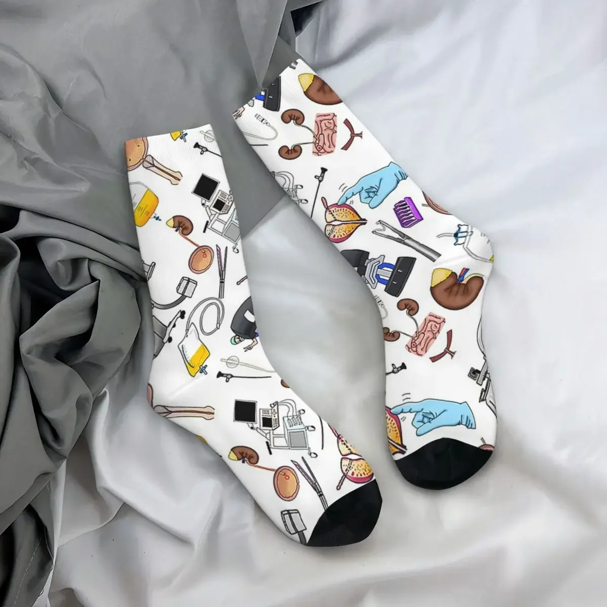 Calcetines de Urología Harajuku absorbentes de sudor, medias largas para todas las estaciones, accesorios para regalos Unisex