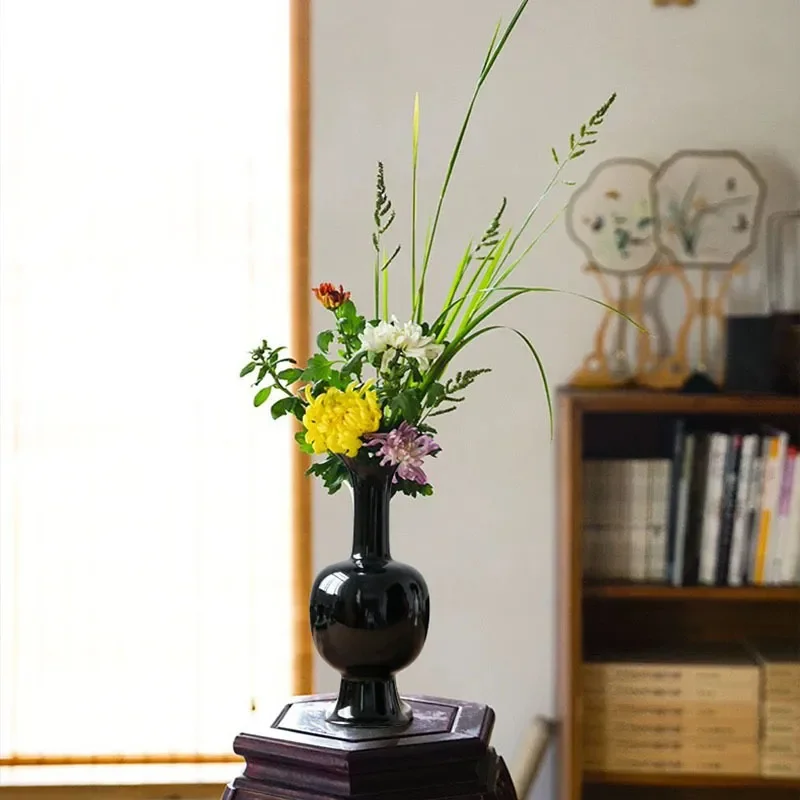 for Jingdezhen Ceramic Chinese Literati Style Adjustable Vase Water Cultivator Entrance Bogu Rack Decoration Ornament