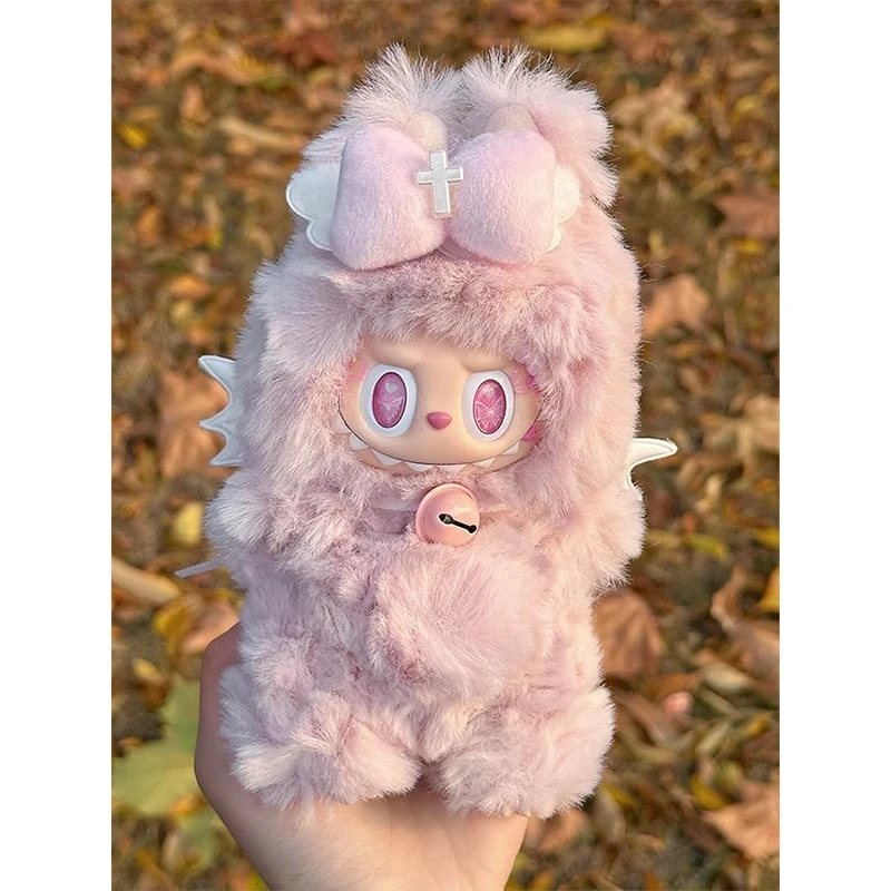 For 15/17cm Labubu Doll Clothes Dinosaur Little Devil Angel Wings Outfit for Ropa Labubu Clothing Accessories view 4