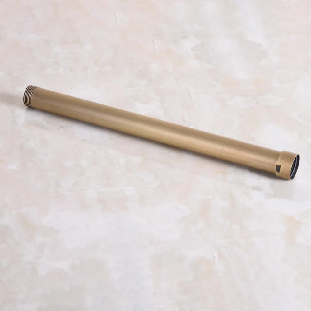 32cm Vintage Retro Antique Brass Extension Tube Pipe Rod For Rain Shower Faucet Set (G3/4\