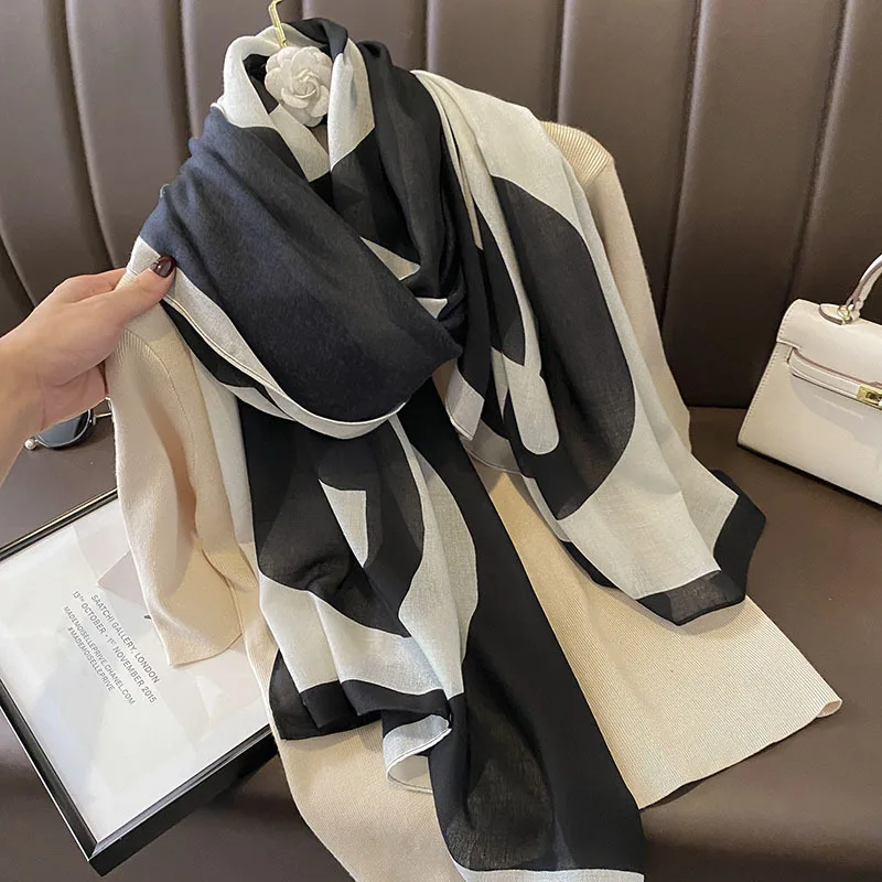 180x90cm Print Women Big Silk Satin Scarf Shawl Headbands Headscarf Neckties Neckerchief Beach Towel Cover Ups