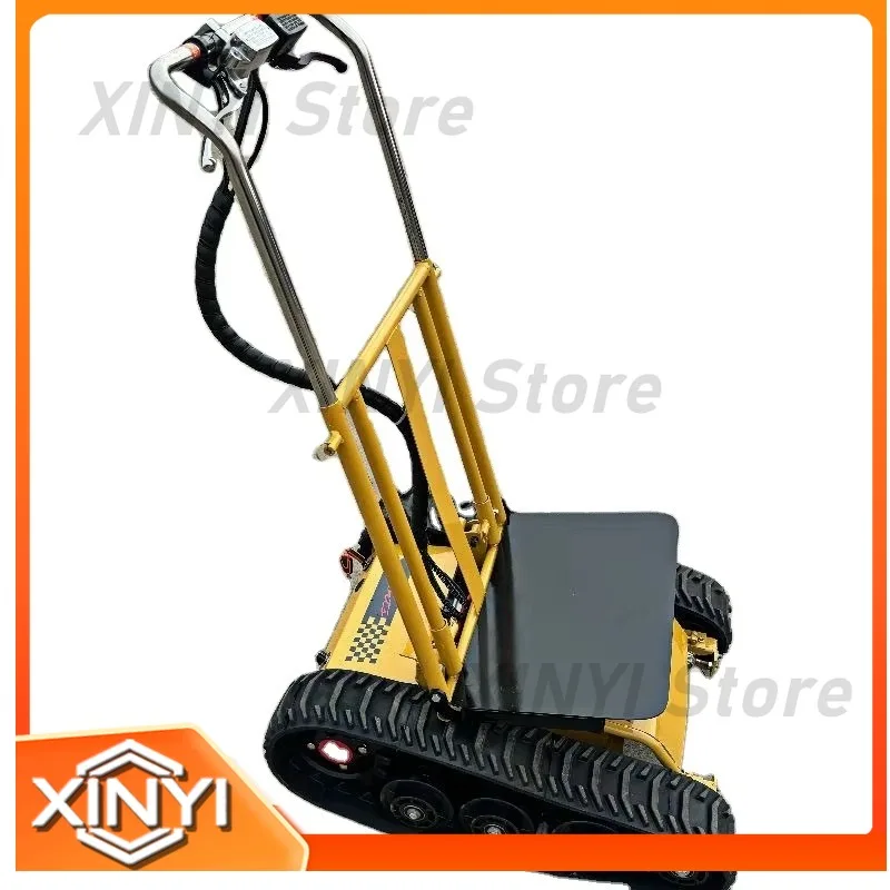 Electric Foldable Cargo Trolley Stair Climbing Crawler for Construction Carry Buckets Machine for Electric Hand Truck for