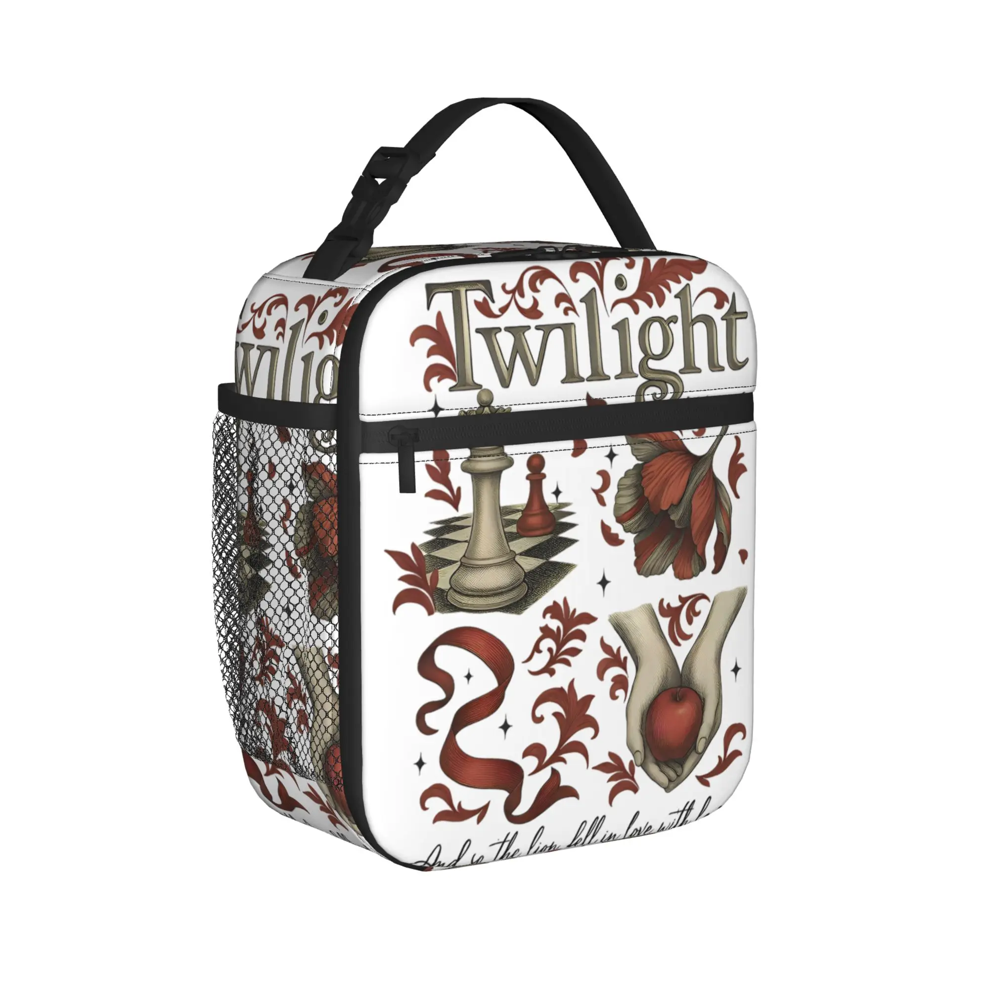 Twilight Saga Movie Book  Insulated Lunch Bags Romance Vampire  Meal Container Thermal Bag Tote Lunch Box School  Picnic Men