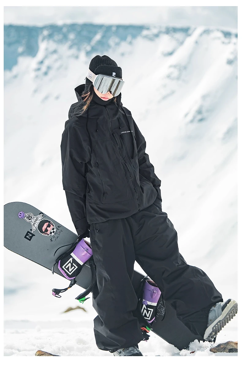 John Snow 2026 Unisex Snowboardjacke im Amerikanischen Stil Professionelle Wasserdichte Winddichte Thermische Winter-Skijacke für Männer & Frauen – Detail 21