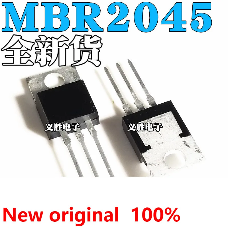 MBR2045CT TO-220 20A/45V Schottky diode rectifier  B2045G Switch power rectifier schottky diodes 20 a 45 v