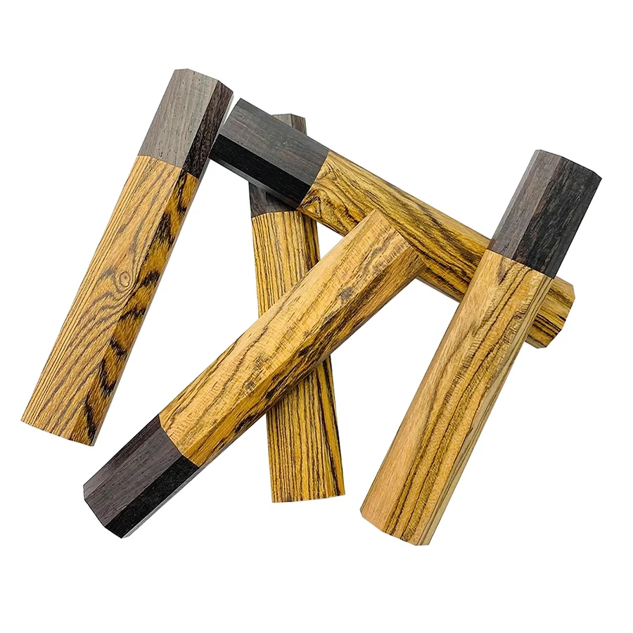 

1 Piece Japanese Style Octagonal Knife Handle For DIY Semi-Finished Damascus Knife Handle Golden Sandalwood Kitchen Knife Handle