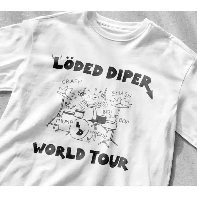 Футболка Loded Diper World Tour, рубашка Diary of a Wimpy Kid, рубашка с правилами rodrick