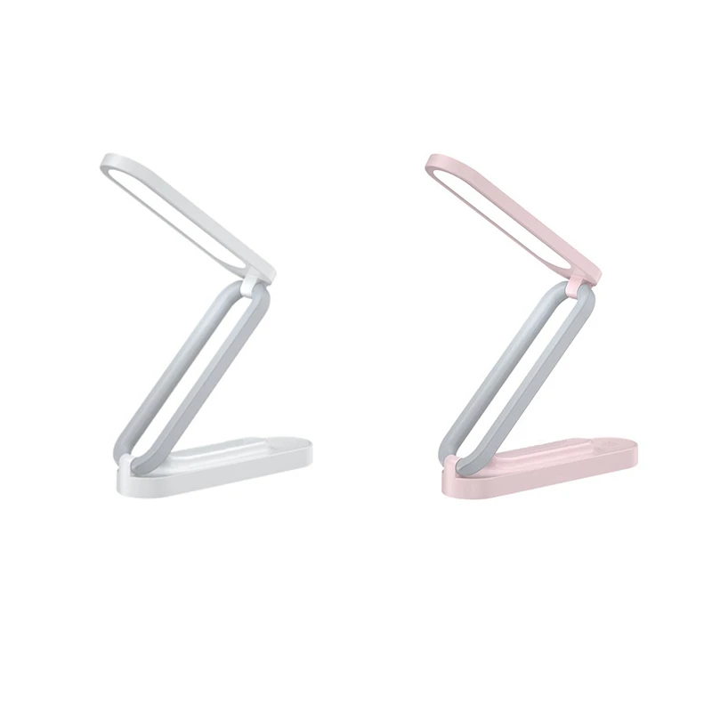 مصباح مكتب LICE-LED قابل لإعادة الشحن، محمول، قابل للطي مع 3 إعدادات للسطوع، مصباح مكتبي صغير - مثالي للمكتب والمنزل