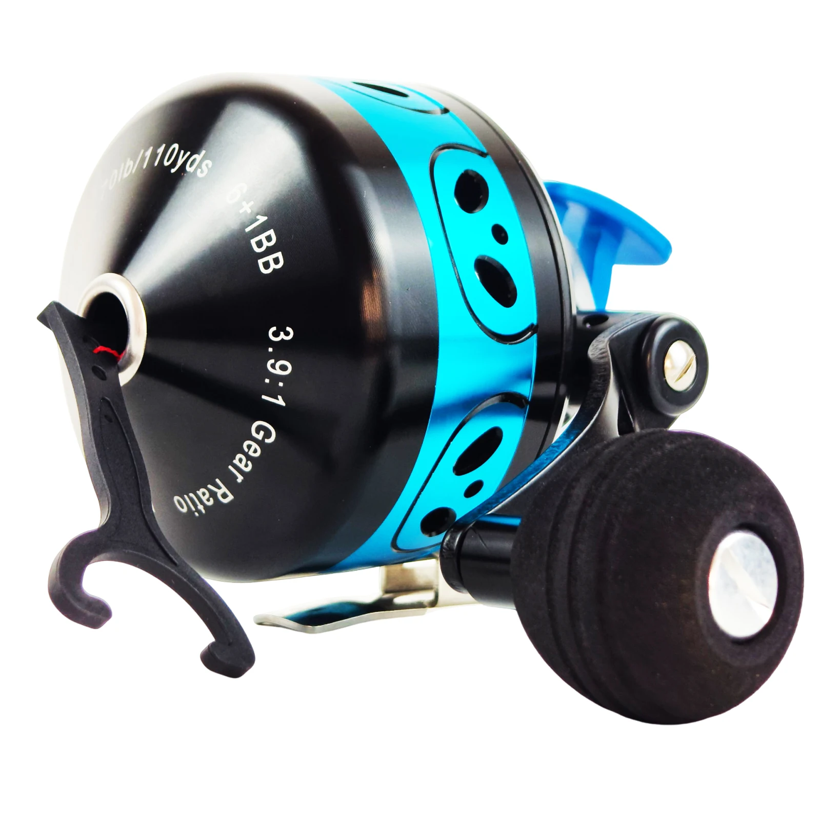 Spincast Reel - FREE FISHER Angelrolle, Übersetzungsverhältnis 3,9:1 Spincast-Angelrolle,