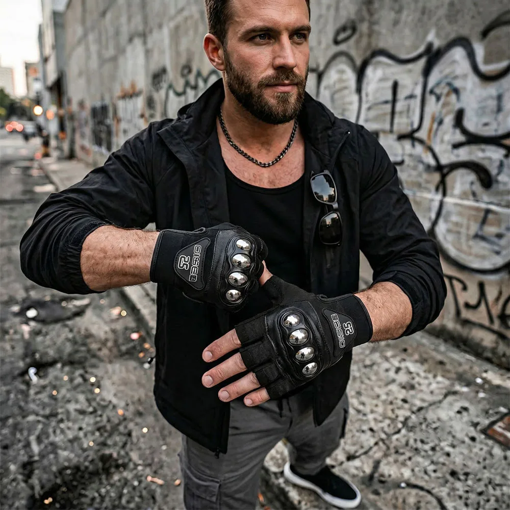 

Летние дышащие мотоперчатки для гонщиков, полупальцевые, черно-красные, без пальцев, для мотоциклистов, для езды на велосипеде, защитные