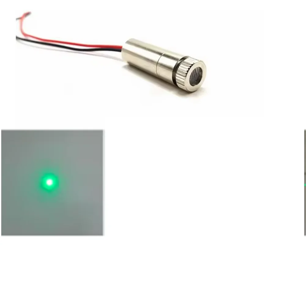 Adjustable Focusable 515nm 520nm Green Dot/Line/Cross Laser Module 1240