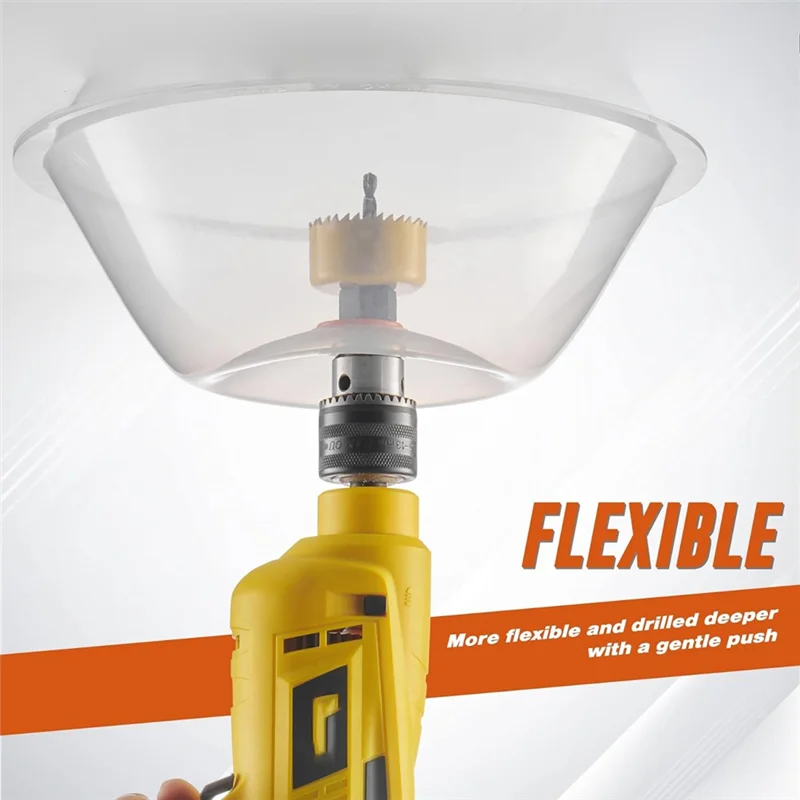 

A19F-Dust Bowl For Hole Saw, Hole Cutting Drywall And Ceiling Tile For Installing Recessed Lights, Hole Saw Accessories