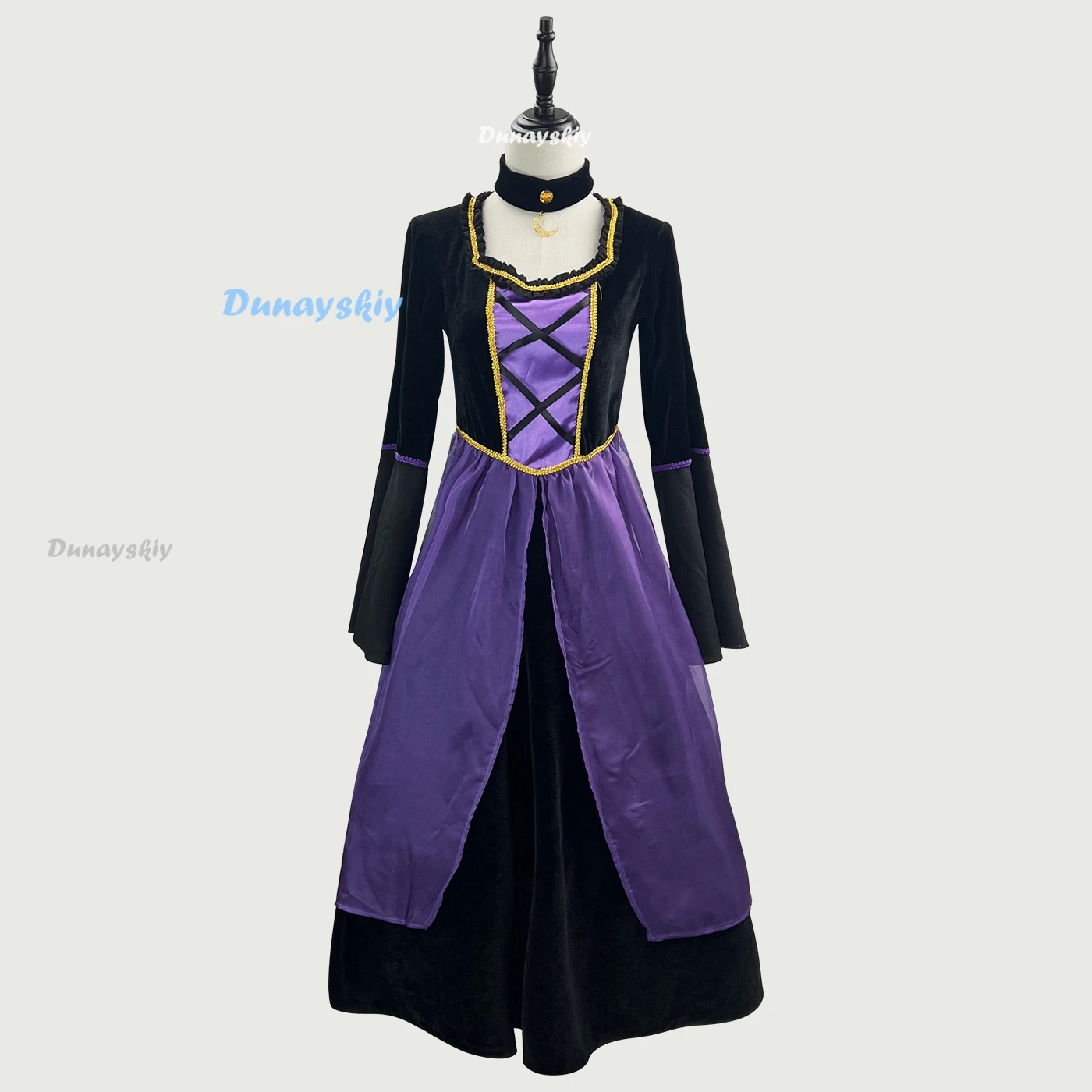 

Halloween Witch Cosplay Costume Fancy Dress Hat Wizard Witch Dress Party Cosplay Costume Dress Up Adult Witch Dress for Women