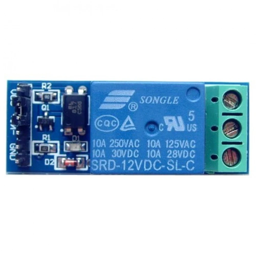12V 10A Optocoupler Isolated Relay Module High and Low Level Trigger Effective Relay Board with Output Signal Indicator Light